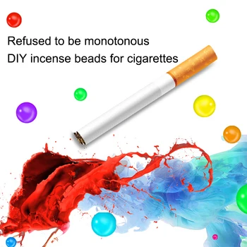 

25/100pcs Cigarette Popping Capsule Fruit Flavour Mint Flavor Cigarette Holder Smoking Accessories Men Gift Cigarette Filters