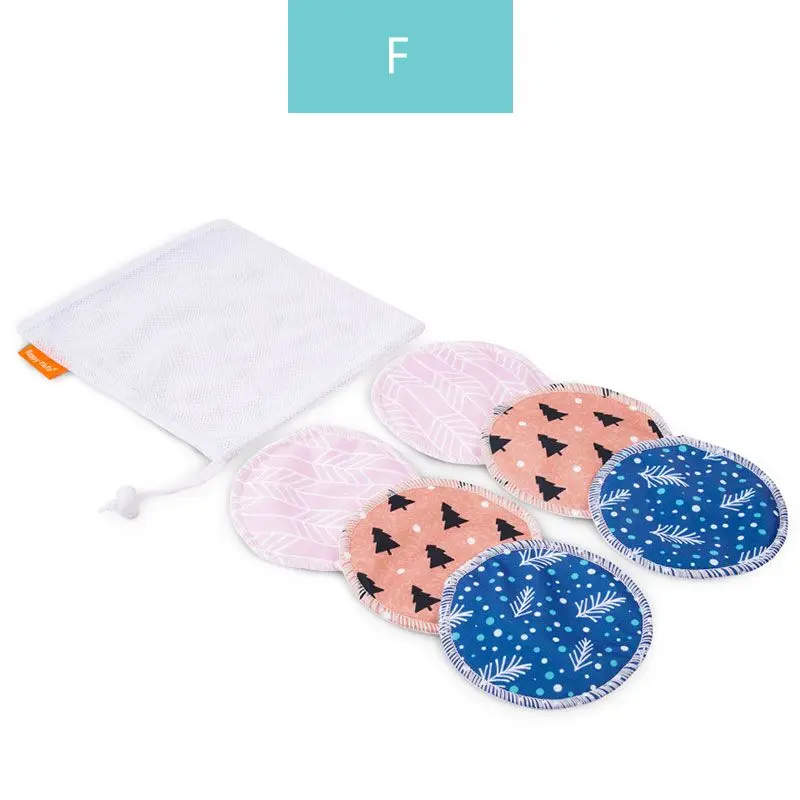HappyFlute Super Absorbency Bamboo Nursing Pads Mum Use with Laundry Bag Waterproof Washable Feeding Pad Reusable Breast Pads 4