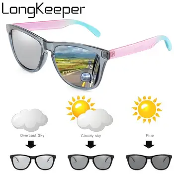 

Fashion Women Polarized Photochromic Sunglasses Men Classic Square Chameleon Sun Glasses Change Color Eyeware Driving Goggles
