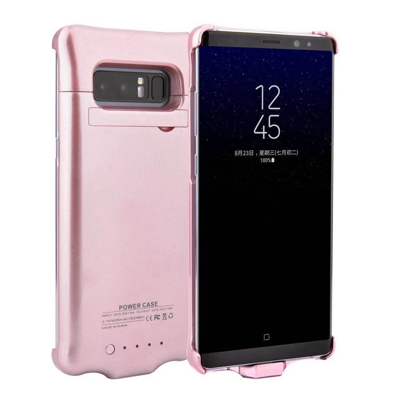 Suqy аккумуляторная батарея зарядное устройство чехол для samsung Galaxy note 8 5200mAh лучший внешний аккумулятор для Galaxy note8 с держателем