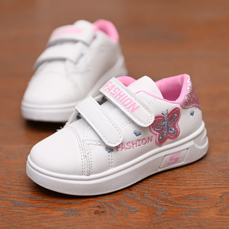 Новые детские модные кроссовки для девочек, повседневные спортивные кроссовки для девочек, весенне-летние дышащие детские кроссовки для девочек