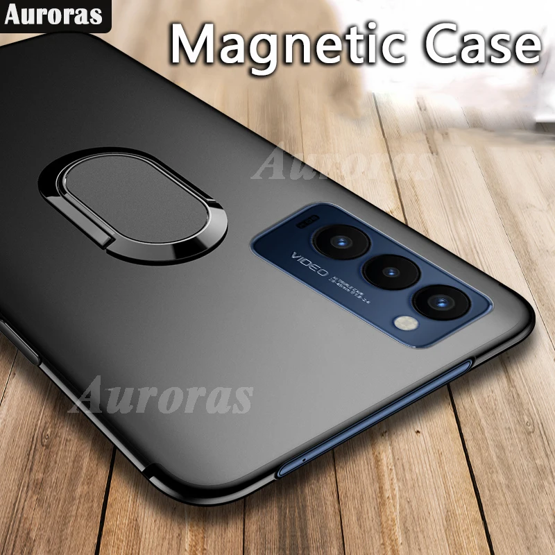 Auroras For TECNO Camon 18P Case Ultra Thin Back Matte With Magnetic Attraction Ring Cover Tecno 18 P Soft | Мобильные телефоны и
