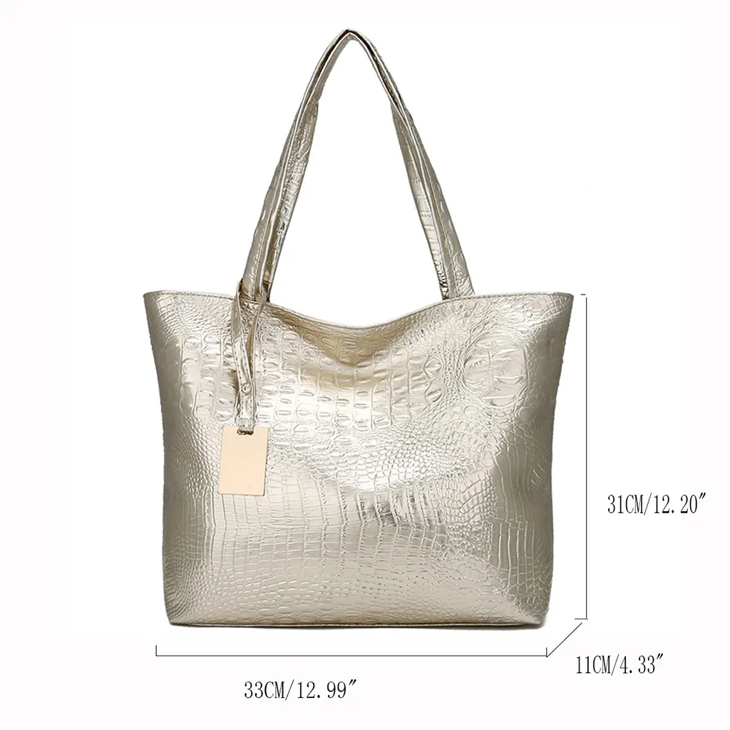 Кожаные сумки для женщин роскошные сумки женские сумки на плечо дизайнерская большая сумка-шоппер крокодиловая сумочка Bolsa Feminina хит
