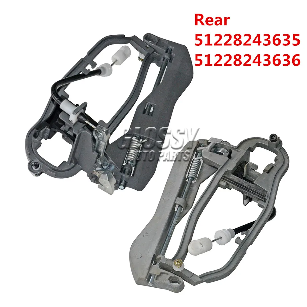 

AP03 2 шт. Автомобильная задняя левая + правая дверная ручка для BMW X5 E53 2000-2006 51228243635 51228243636