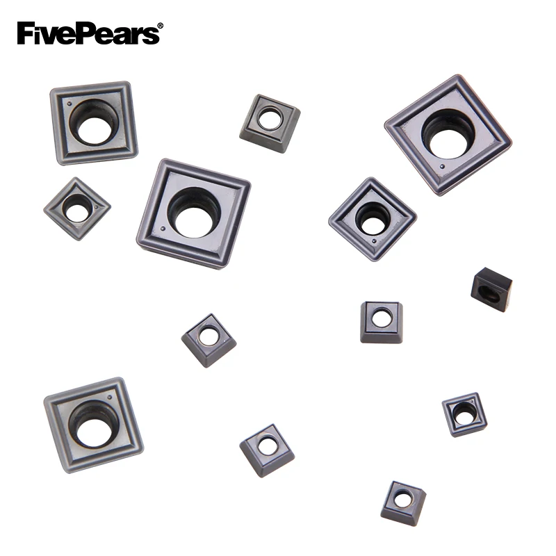 FivePears 10 шт. карбидные вставки SP типа SPMG050204 060204 07T308 090408 110408 U лопасти дрели токарный станок с ЧПУ токарный инструмент