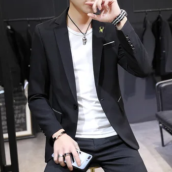 

2019 Season Small Suit Male Trend Youth Small Suit Men's Wear Slim Fit Handsome Suit Generation