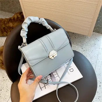 

Embroidery Crossbody Bags for Women 2020 Chain Handbag Small Bag PU Leather Hand Bag Ladies Designer with Handle