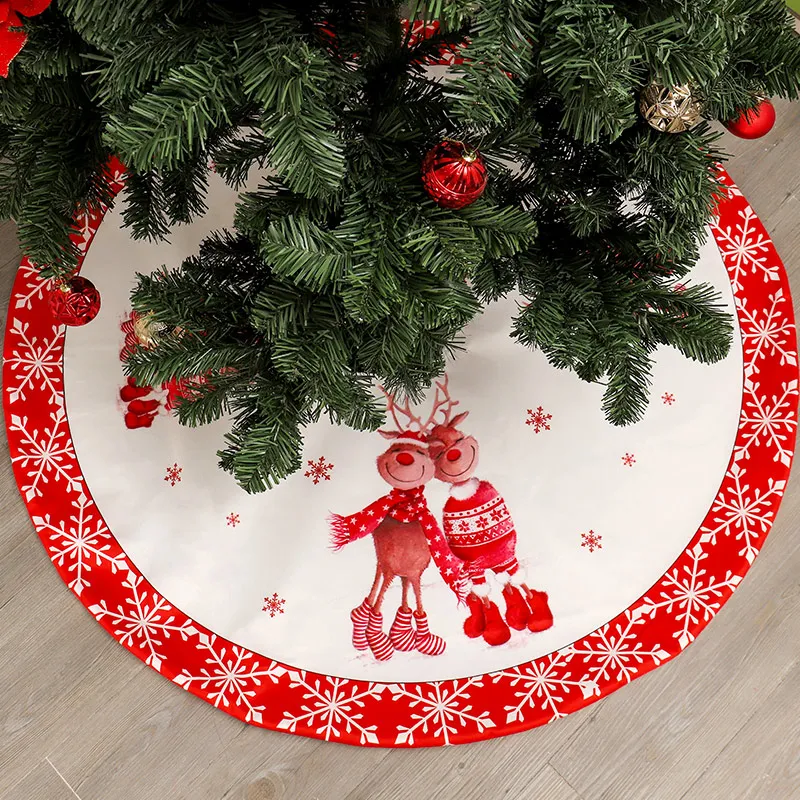 120 см Нетканый коврик под рождественскую елку Рождественское украшение для дома натальные натальное дерево юбки год украшения