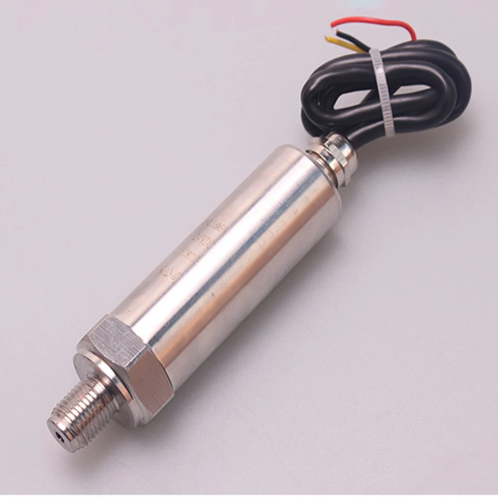 Fuel Pressure Transducer With -0.1...0~100Mpa Range straight Line Connector Diffusion of silicon Core Liquid Pressure Transducer