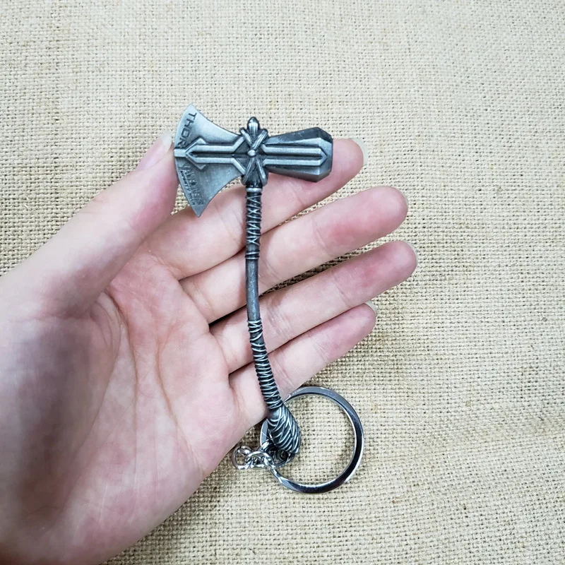 [Забавный] 30 шт./лот Мстители супер герой Тор Stormbreaker Tomahawk молоток фигурка металлическая модель сумка брелок Подвеска игрушка подарок