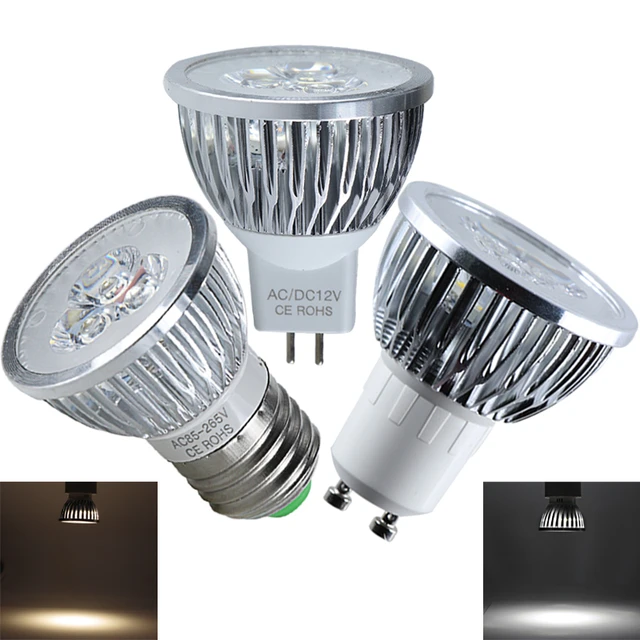 3W 5W 7W LED Spot Light Bulbs GU10 MR16 E27 Screw Base 2835 SMD DC 12V 24V  AC 110V 220V Bright White Lamp Home Hotel Spotlights - AliExpress