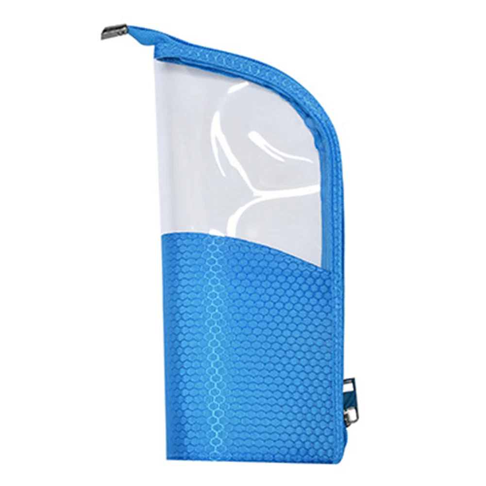 Blue Косметичка для макияжа, подставка, держатель для кистей, органайзер для путешествий, прозрачная портативная Водонепроницаемая косметичка HJL2019 - Цвет: Blue