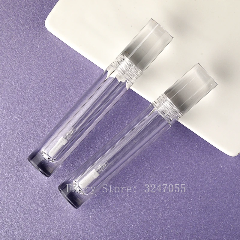 

10/30/50pcs 6ml Empty Lip Gloss Tubes Portable Lipgloss Bottle Round Transparent DIY Lip Glaze Refillable Packing Container