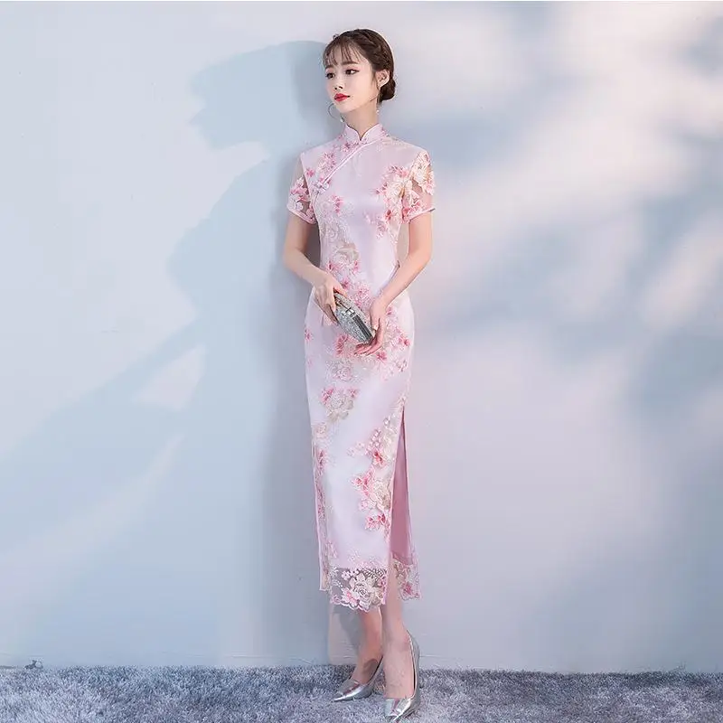 Cheongsam китайское ретро свадебное платье тост одежда мини элегантное платье свадебное cheongsam вечерние Очаровательные вечерние платья - Цвет: style 4