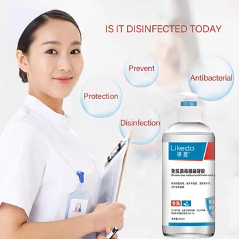 

200ml Disposable Hand Sanitizing Gel High-Efficiency Disinfection Bacteriostatic Clean Household Quick-drying Free Water