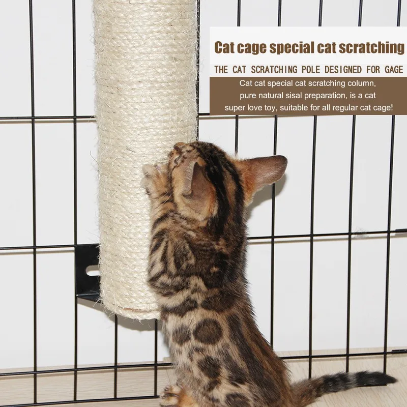 

New 9x35cm Cat Cage Accessories Scratching Post Cat Climbing Frame Anti-Scratch Cat Scratching Post Cat Claw Board Toys