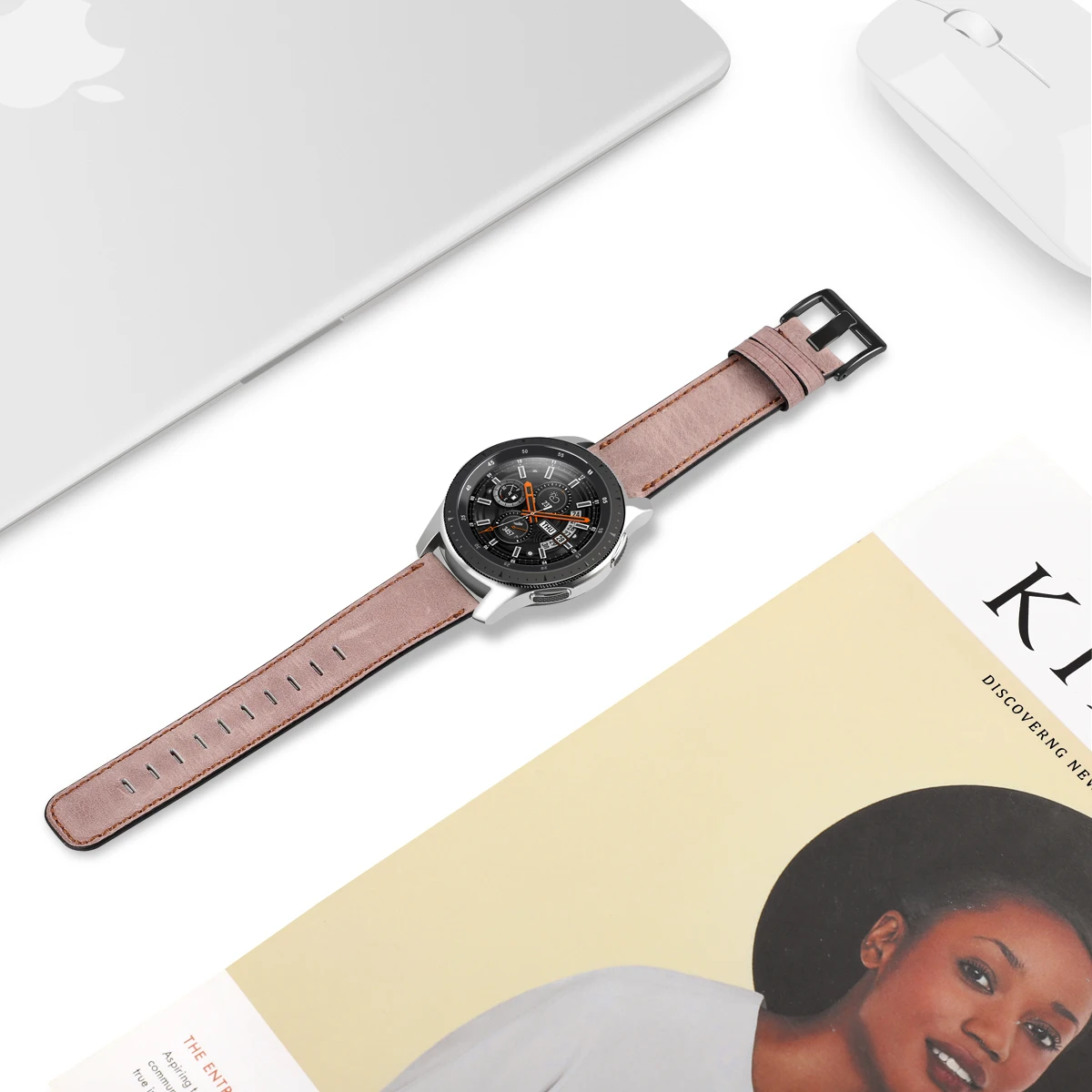 22 мм кожаные браслеты для samsung Galaxy Watch 46 мм ремешок/samsung gear S3 Frontier/классический ремешок замена браслета correa