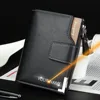 Customized Men Wallets Name Engraving Card Holders Zipper Fashion Short Men Purse PU Leather High Quality Male Purse For Men 1
