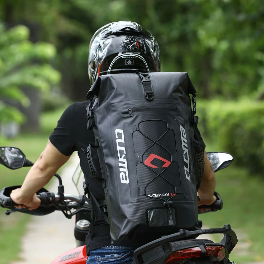 

Storage Racing Cycling Outdoor Wear Resistant Travel With Elastic Rope Motorcycle Helmet Backpack Adjustable PVC Waterproof