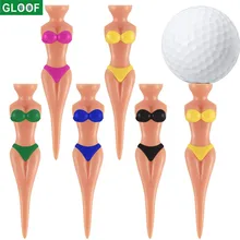 Funny Golf Tees Lady Bikini Girl Golf Tees,78 mm Plastic Pin-up Golf Tees, Home Golf Tees for Golf Training, Golf Accessories
