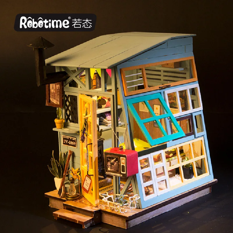 

Robotime If to 3D Jigsaw Puzzle Assembled Model Handmade DIY Hut Creative Birthday Gift fu ri Hidden Remember