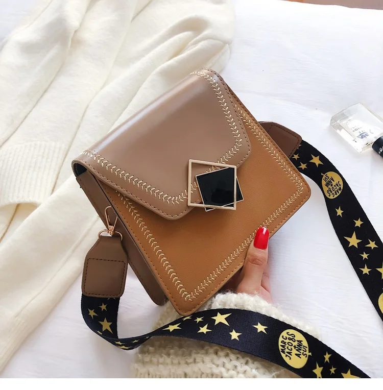 

Autumn And Winter Small Bag Women's 2019 New Style Broadband Western Style Embroidery Shoulder Bag Korean-style Versitile Fashio