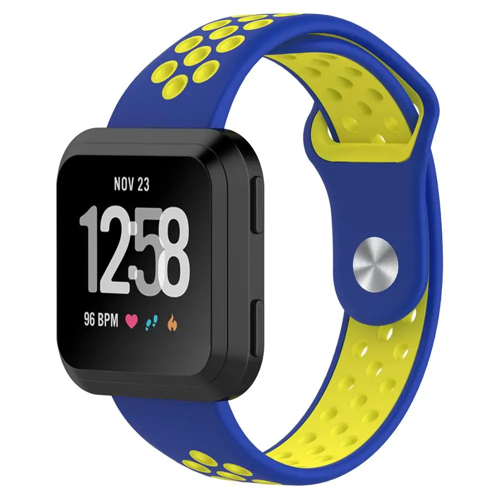 Смарт часы ремешок для Fitbit Versa силиконовый регулируемый Lite браслет спортивные