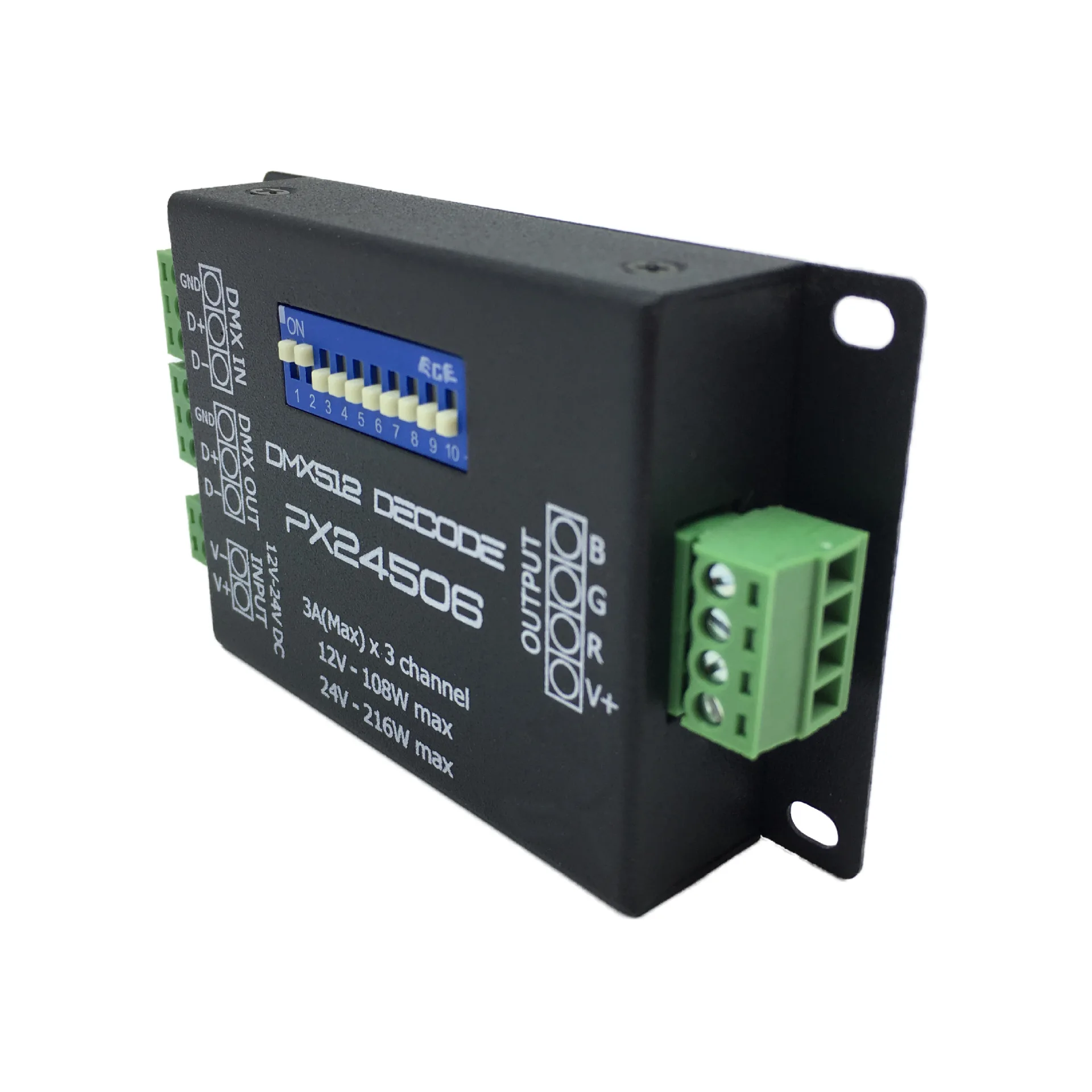 PX24506 декодер DMX512 трёхполосная RGB контрольный Лер красочная световая лента Осветительная техника освещение основной контроль a