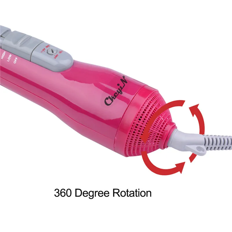 CkeyiN 8 в 1 Многофункциональный Профессиональные Стильные инструмены, детали для электрического фена для волос, отрегулируйте громкость стайлер для укладки волос щетка для волос гребень с горячим воздухом