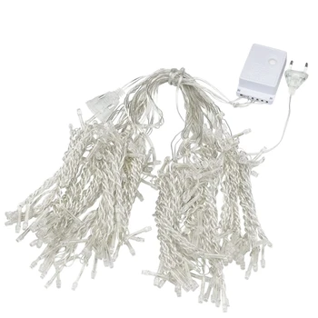 

Curtain Light String, 8 Modes Of LED Light Remote Control, Used for Bedroom Background Outdoor Wall, EU Plug