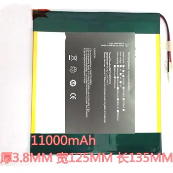 

3.7v 11000mah Original size battery 37125135 38125135 37135125 for Pin platinum M1 Onda V101w quad-core V102W 2-lines batteries