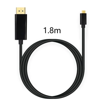 

1.8M USB 3.1 Type C Display Port Cable Top USB-C Male to DP 4K60hz HDTV Adapter