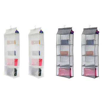 

Improved XL Size Hanging Handbag Purse Organizer for Closet 2 Pack
