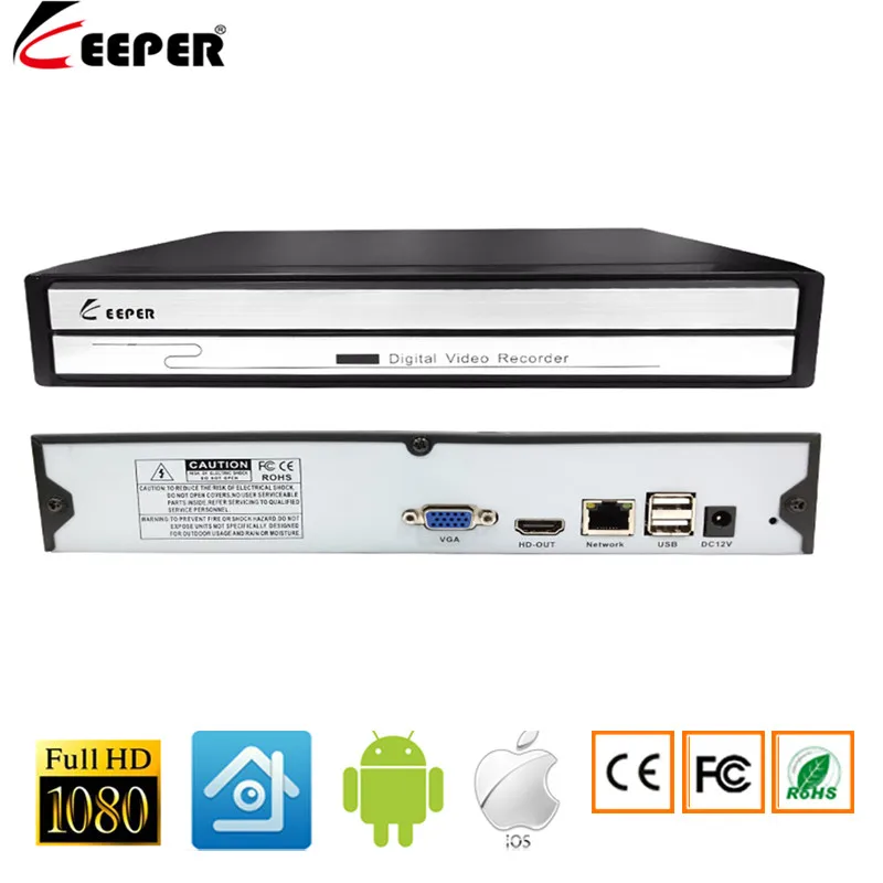  Keeper Mini 4CH 8CH 16CH 1080P NVR For IP Camera CCTV Network Video Recorder Support Onvif Protocal