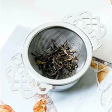 Нержавеющая сталь приправа ситечко для чая с капельной чашей традиционный висящий травяной двойной ушной фильтр для заварки легко чистить свободный лист