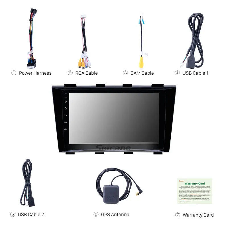 Seicane 9 дюймов Android 8 1 HD сенсорный экран автомобильный GPS радио для 2009 2015 Geely Emgrand EC8 с