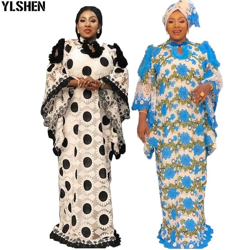 2021 Classic Design African Dresses For Women Winter Autumn Africa Clothing Nigeria Muslim Long Maxi Dress High Quality for Lady 09