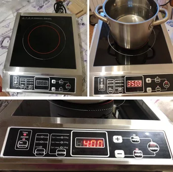 

Induction cooker 3500 watt high power commercial induction cooker stainless steel button touch induction cooker restaurant resta