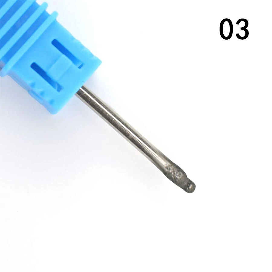 1 шт. алмазные сверла для ногтей педикюрные ножницы для фрезерования Электрический станок маникюрные принадлежности для резки фреза для ногтей - Цвет: 03
