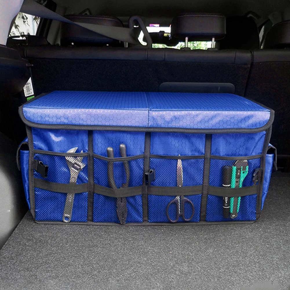 Organizador de maletero de coche, caja almacenamiento de fieltro suave, compartimiento antideslizante grande, organizador de almacenamiento de maletero, bolsa de herramientas, bolsa de almacenamiento de coche|Almacenar y ordenar| - AliExpress