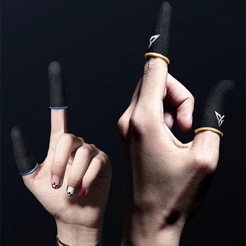 

1 Pair Finger Sleeve Breathable Mobile Game Controller Touch Trigger for PUBG Mobile Rules of Survival