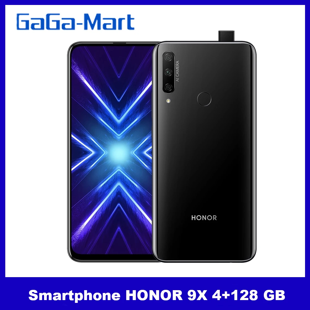 Глобальная версия смартфона Honor 9x 6 59 дюймов с Полноразмерным экраном 48 МП тройные