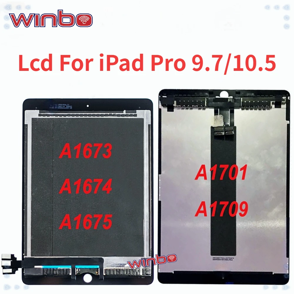 WINBO Lcd screen для iPad Pro 9 7 2016 A1673 A1674 LCD Display кодирующий преобразователь сенсорного