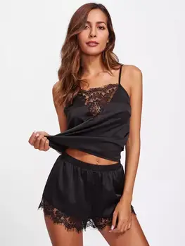

European and American Sexy Lace Multicolor Pajamas Set Sexy Lingerie Pajamas for Women Pajama Set Pyjamas Women