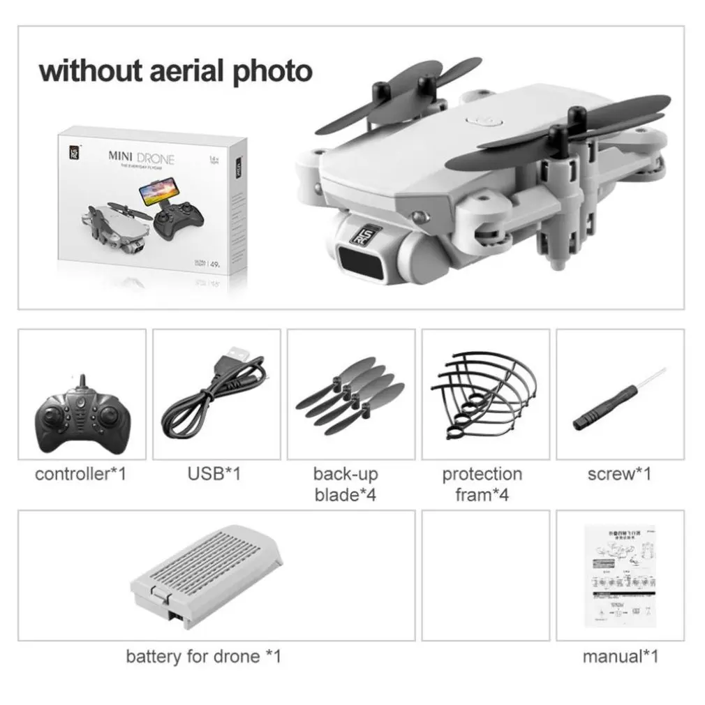 LS-MIN 4K 1080P 480P Camera Mini Drone WiFi Protable Foldable Quadcopter RC Remote Drone Kids RC Toy Birthday Gift