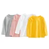 7 Colours Children's T-shirt Cotton Long Sleeve Solid Colour Base Coat Leisure Wear Boys Girls Tops Kids Clothes 1