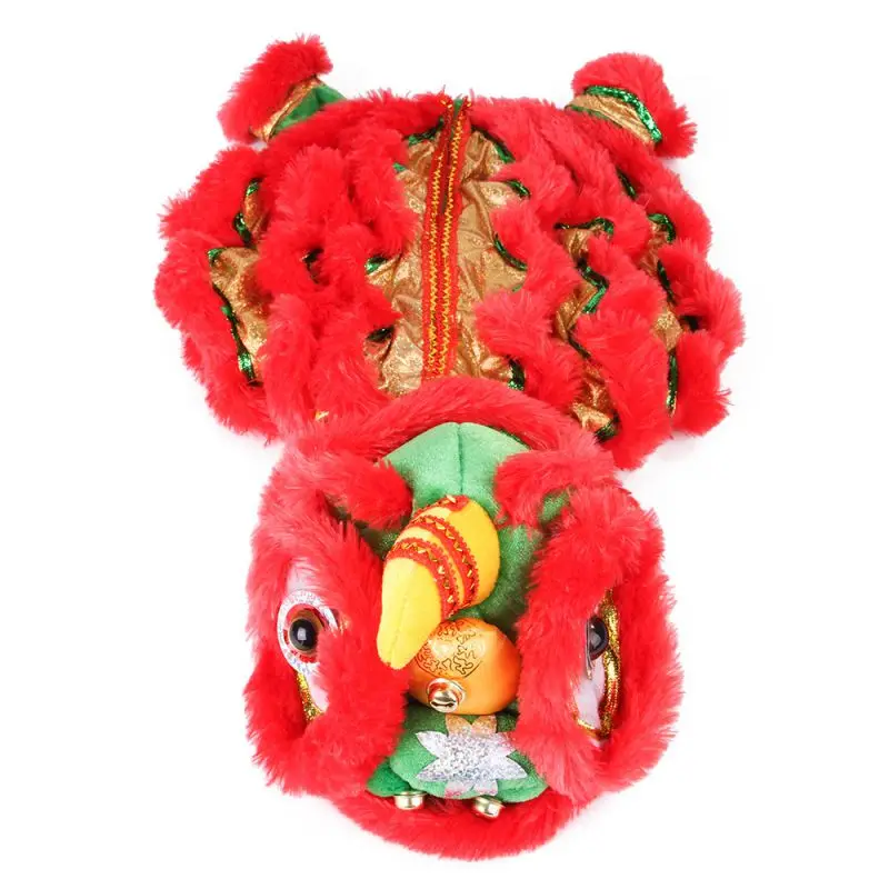 Dog Clothes New Year Costume Lion Dance Dragon Chinese Cosplay Pet Dog Clothes Funny Carnival Christmas Party Red Festive Cat Dr