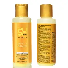 Кератиновое лечение с ароматом бананов 12%, выпрямление волос, восстановление поврежденных вьющихся волос, бразильское Кератиновое лечение 100 мл
