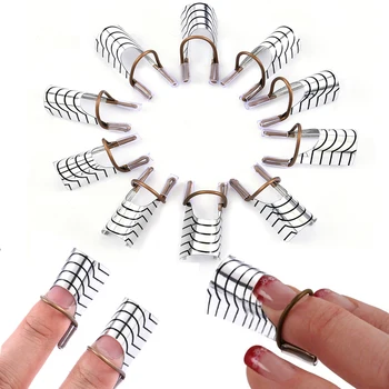 Reusable Aluminum Nail Extension Forms 1