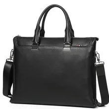 Роскошный брендовый дизайнерский мужской деловой портфель из воловьей кожи, натуральная коровья кожа, сумка для ноутбука, Офисная сумка, Черная мужская сумка на плечо, hombre